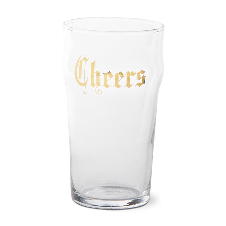 Gold "Cheers" Pint Glass, TAG-Design Home Associates, Putti Fine Furnishings