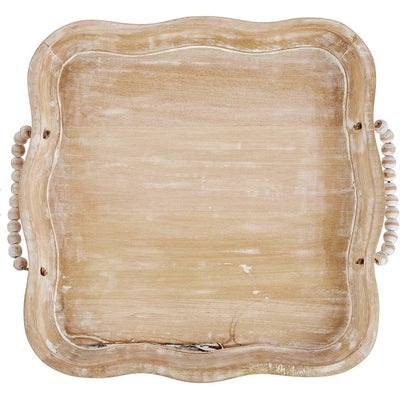 Mud Pie Scalloped Beaded Tray