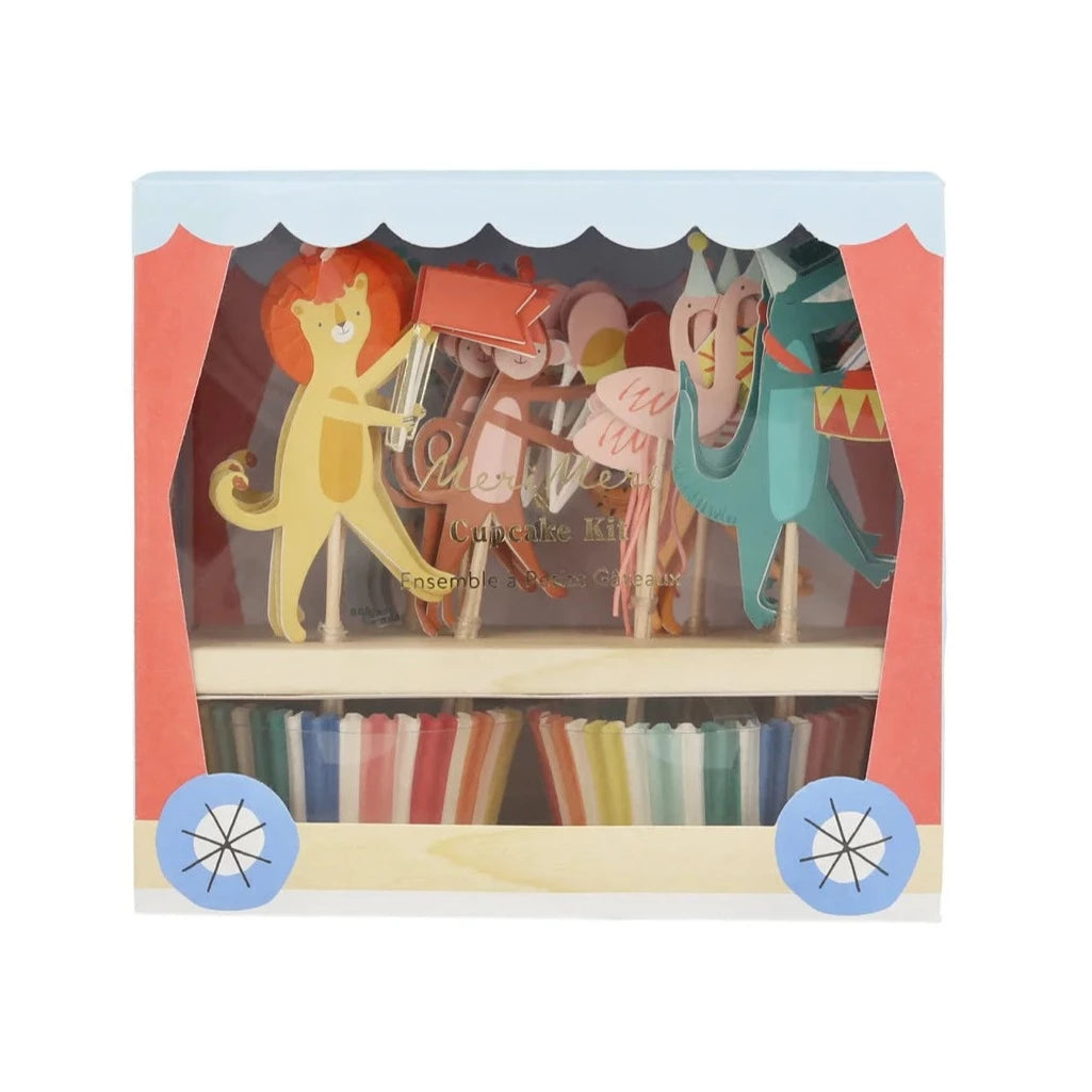 Meri Meri Animal Parade Cupcake Kit  | Putti Party Supplies