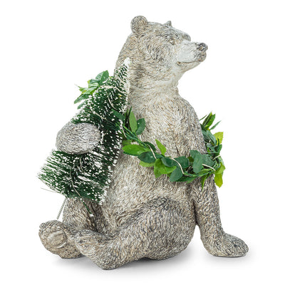 Bear with Tree and LED Wreath | Putti Christmas Canada