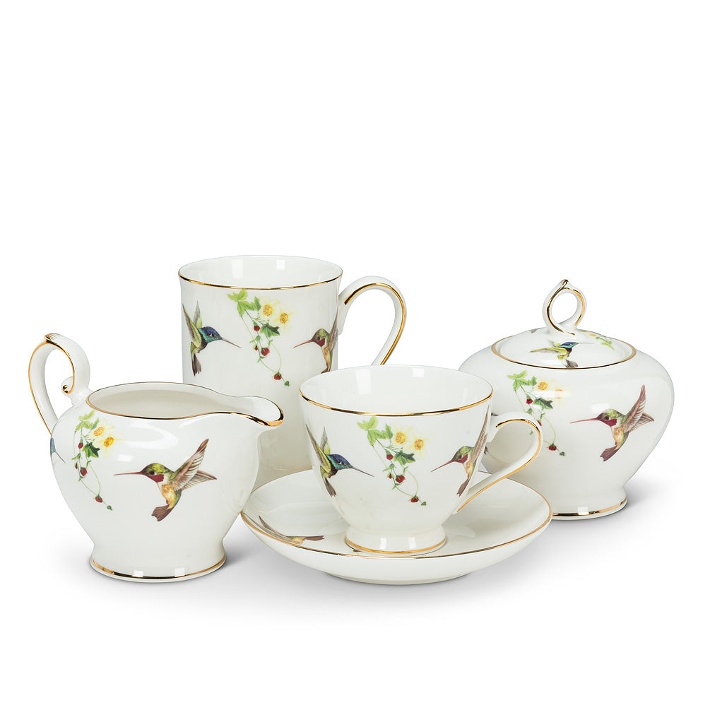 Hummingbird Covered Pot