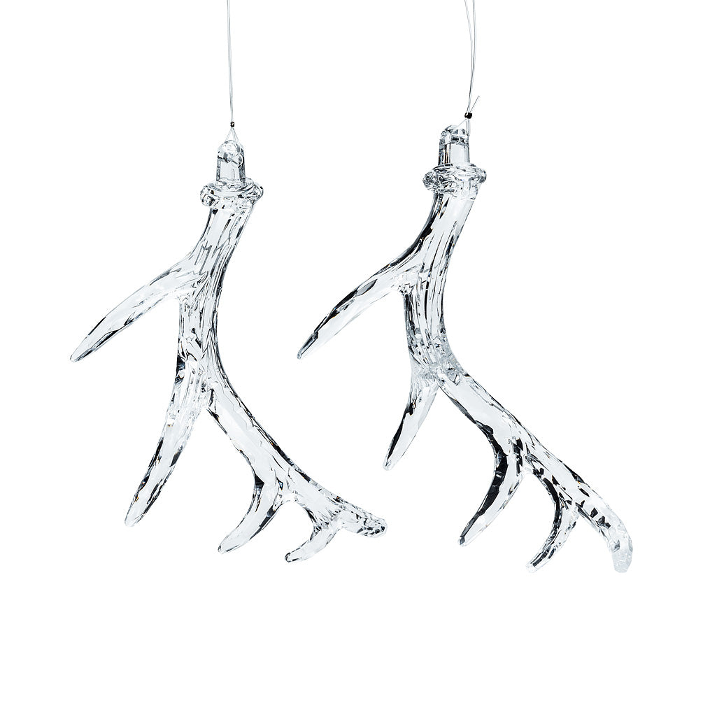 Clear Antler Christmas Ornament | Putti Christmas Canada