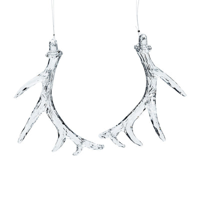 Clear Antler Christmas Ornament | Putti Christmas Canada
