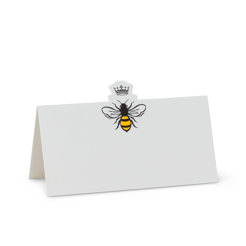 Bee and Crown Folded Place Cards
