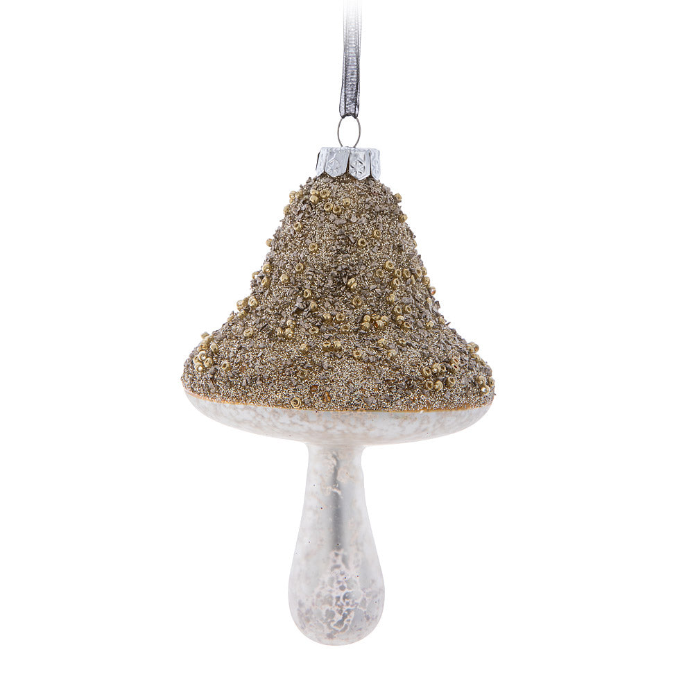 Glitter Mushroom Ornament | Putti Christmas Celebrations Canada