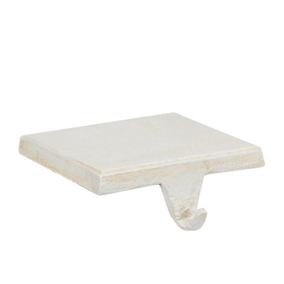 White Flat Base Christmas Stocking Holder | Putti Christmas Canada