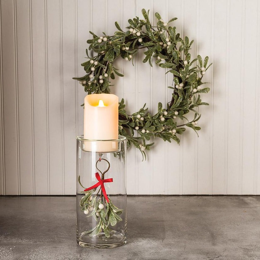Frosted Mistletoe Wreath