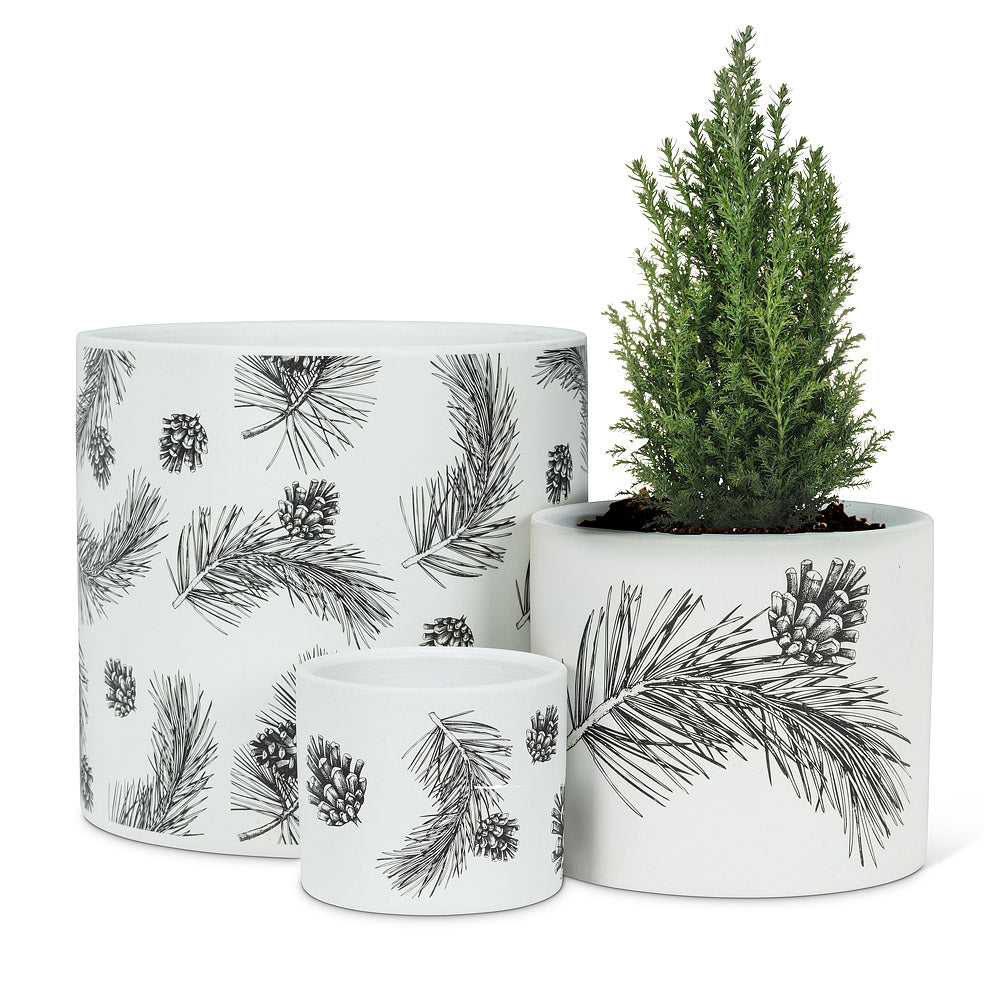 Pinecone & Branch Planter - Small