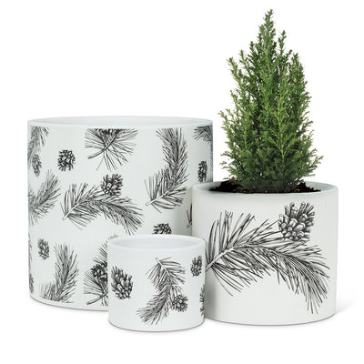 Pinecone & Branch Planter - Small