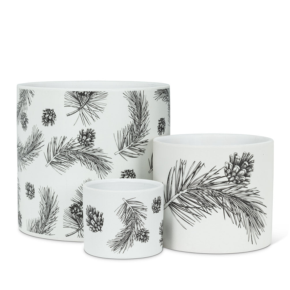 Pinecone & Branch Planter - Small