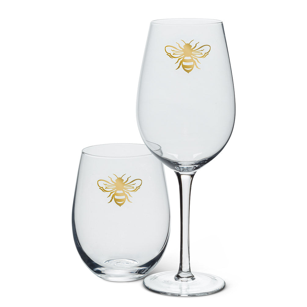 Gold Bee Goblet  | Putti Fine Furnishings
