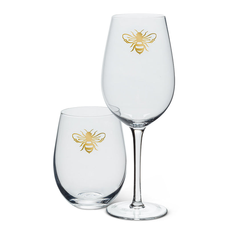 Gold Bee Goblet  | Putti Fine Furnishings 