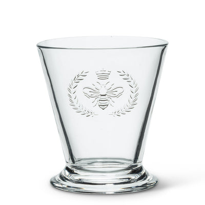 Bee in Crest Panel Tumbler | Putti Fine Furnishings