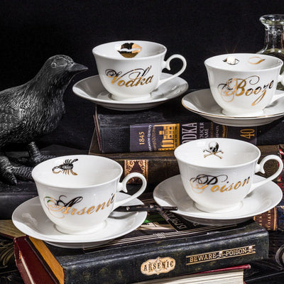 Arsenic Cup & Saucer with Scorpion | Putti Fine Furnishings Canada