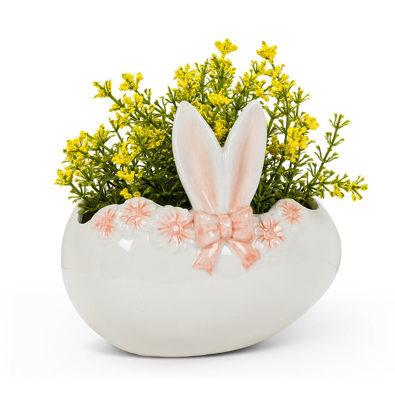 Rabbit Ears Ceramic Egg Planter | Putti Fine Furnishings