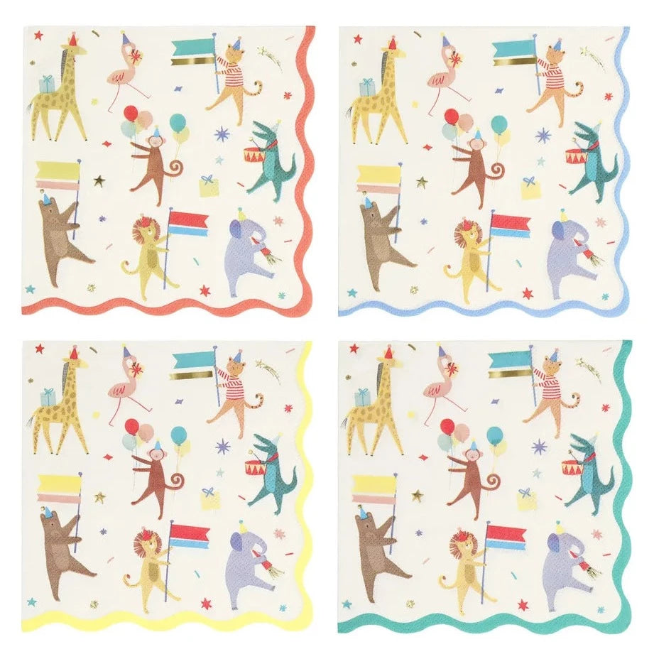 Meri Meri Animal Parade Paper Napkins
