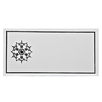 Silver Snowflake Place Cards, AC-Abbott Collection, Putti Fine Furnishings