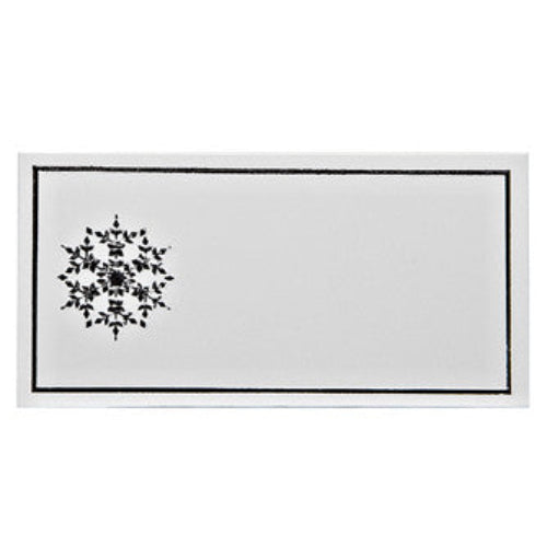 Silver Snowflake Place Cards, AC-Abbott Collection, Putti Fine Furnishings