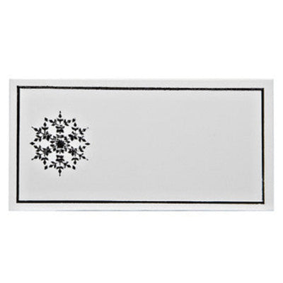 Silver Snowflake Place Cards, AC-Abbott Collection, Putti Fine Furnishings