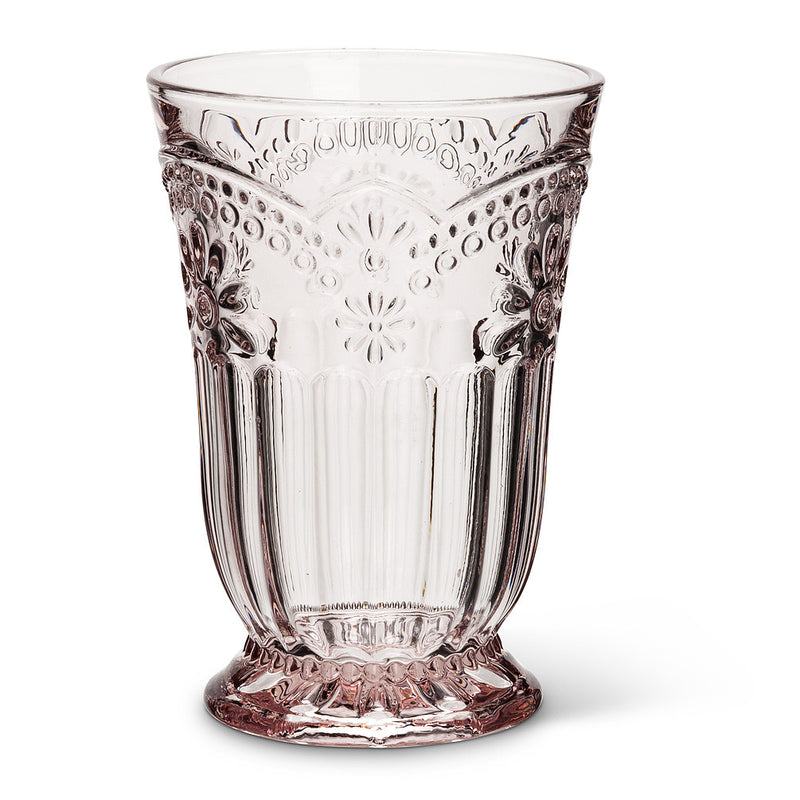 Pink Flower Highball - Tableware - Abbot Collection - Putti Fine Furnishings Toronto Canada - 1