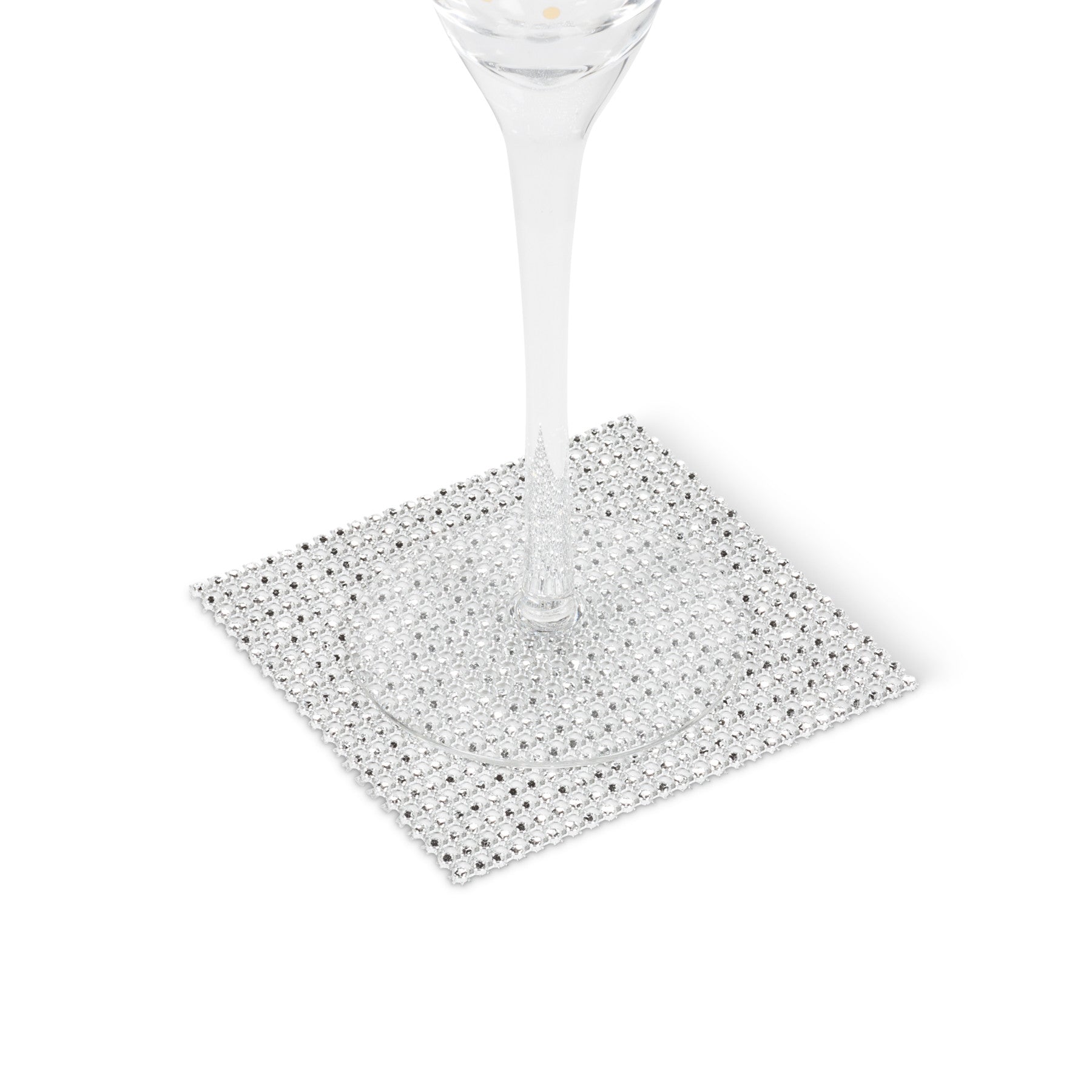 Silver Diamond Coaster -  Christmas - AC-Abbot Collection - Putti Fine Furnishings Toronto Canada - 3