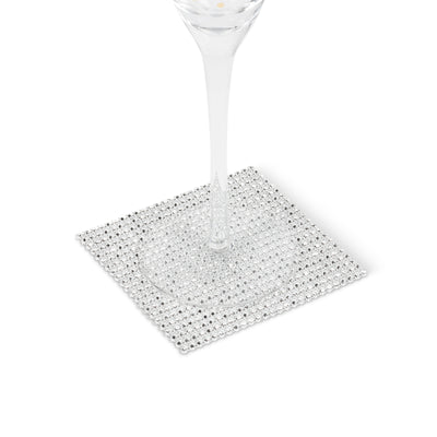 Silver Diamond Coaster -  Christmas - AC-Abbot Collection - Putti Fine Furnishings Toronto Canada - 3