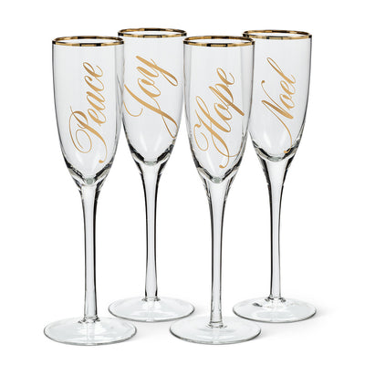 Holiday Words Flutes, AC-Abbott Collection, Putti Fine Furnishings