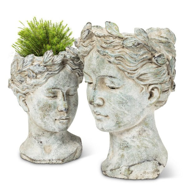 Woman Head Planter - Small, AC-Abbot Collection, Putti Fine Furnishings