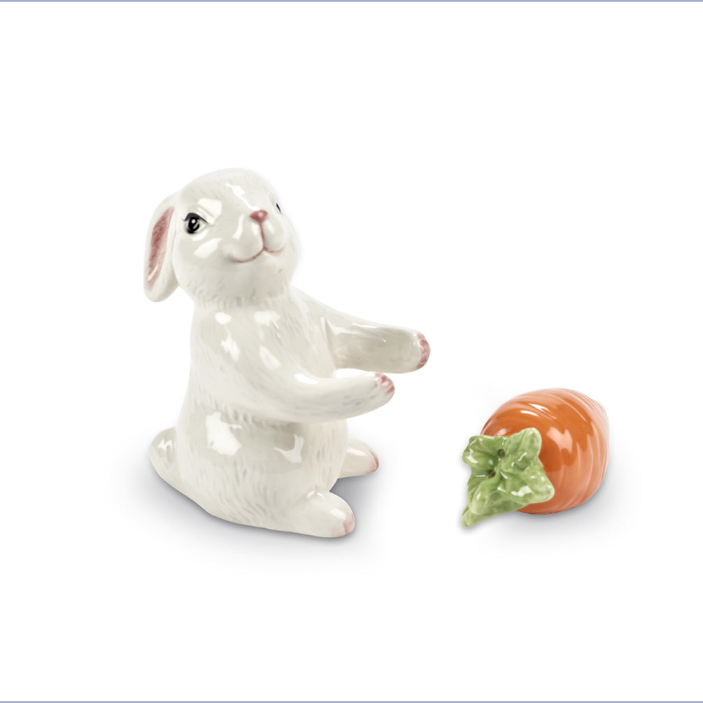 Bunny & Carrot Salt & Pepper, AC-Abbott Collection, Putti Fine Furnishings