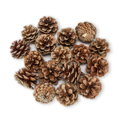 Large Pinecones with Gold Glitter - Christmas - AC-Abbot Collection - Putti Fine Furnishings Toronto Canada - 1