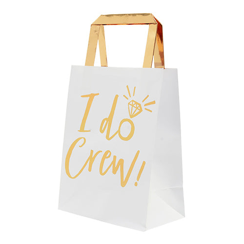 "I Do Crew" Gold Foil Party Bags, GR-Ginger Ray UK, Putti Fine Furnishings