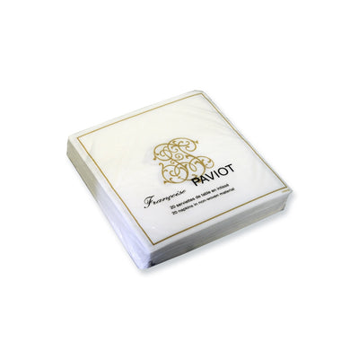 Francoise Paviot "Chiffres" Cocktail Napkin - Gold, FP-Francoise Paviot, Putti Fine Furnishings
