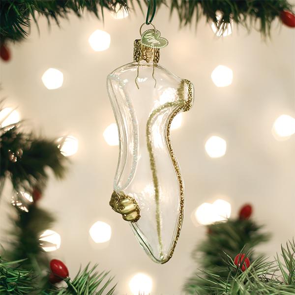 Old World Christmas Cinderella's Slipper Glass Ornament | Putti Christmas