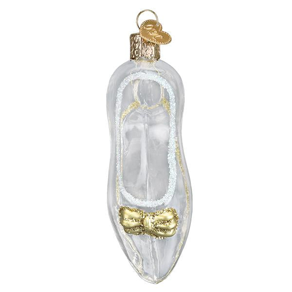 Old World Christmas Cinderella's Slipper Glass Ornament | Putti Christmas