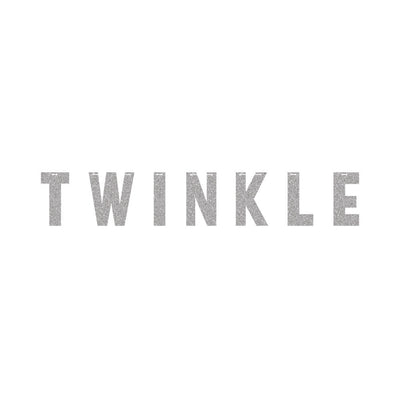 "Twinkle" Silver Glitter Banner, CC-Creative Converting, Putti Fine Furnishings