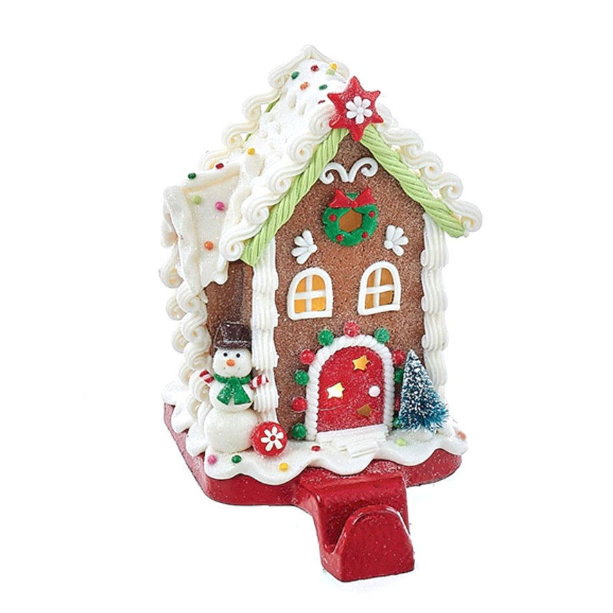 Gingerbread Candy House Lighted Christmas Stocking Holders