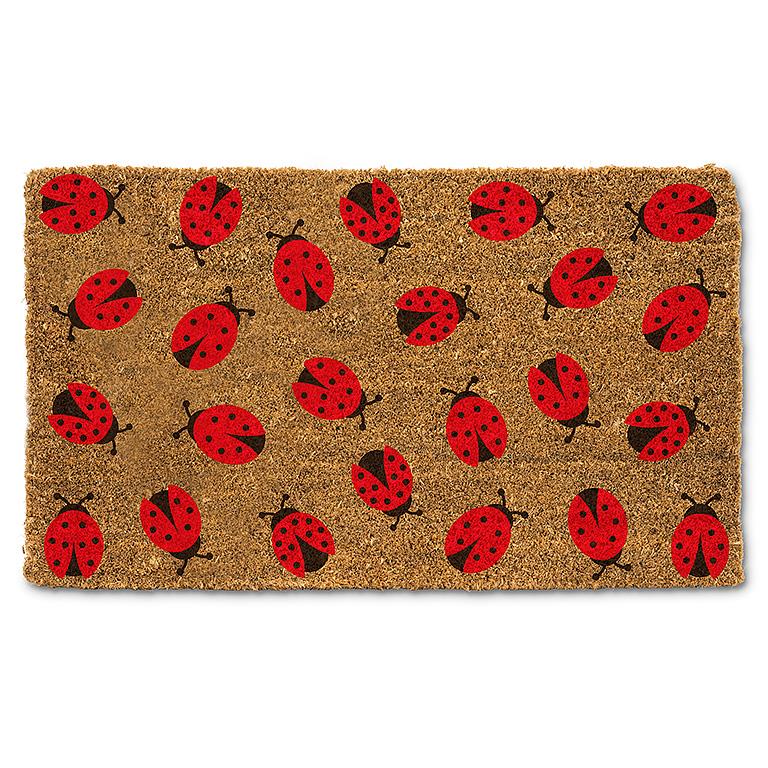 Allover Ladybugs Doormat  | Putti Fine Furnishings Canada