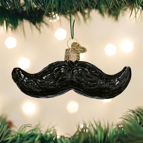 Old World Christmas Mustache Glass Ornament | Putti Christmas Canada