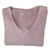 "Made in Italy" Mohair V-Neck Sweater - Pale Lilac