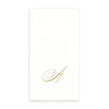 Gold Monogram Paper Guest Towel - Letter A, CI-Caspari, Putti Fine Furnishings
