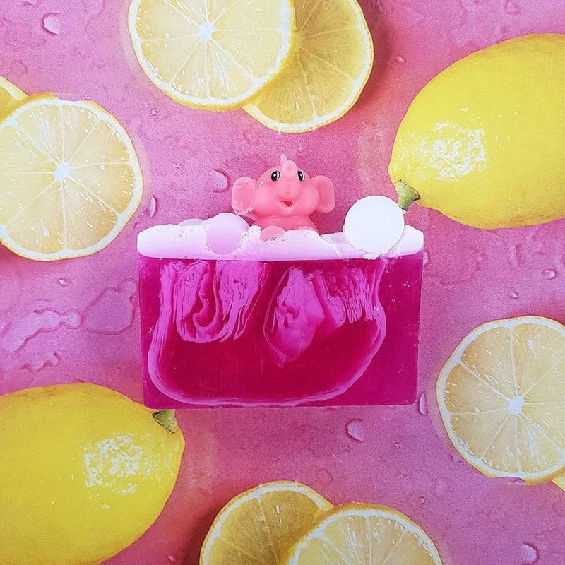 Bomb Cosmetics "Pink Elephants & Lemonade" Soap Slice