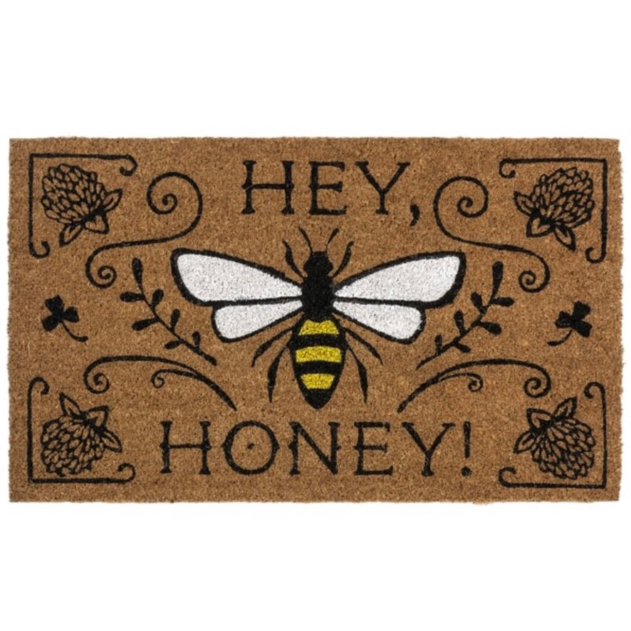 Hey Honey" Bee Doormat  | Putti Spring Celebrations 