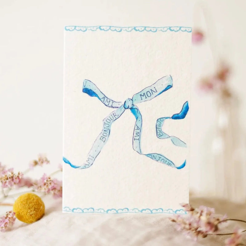 Sophie Amelia Bonjour Mon Ami Greeting Card