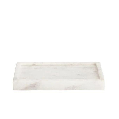White Marble Soap Dish | Putti Fine Furnishings