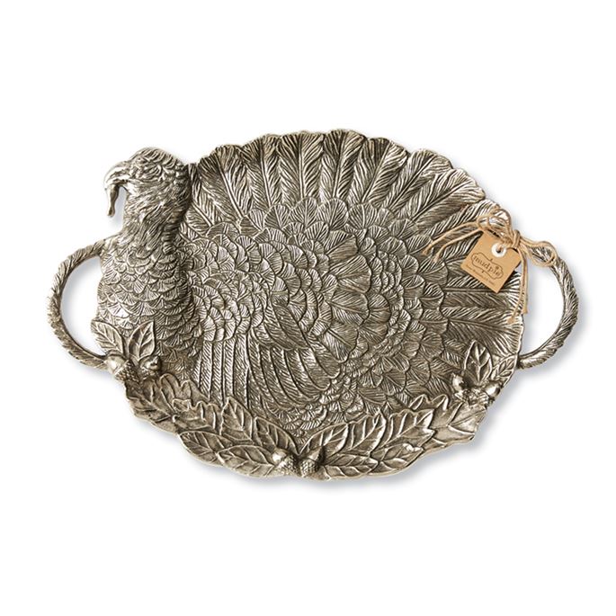 Metal Turkey Serving Tray, MP-Mud Pie, Putti Fine Furnishings