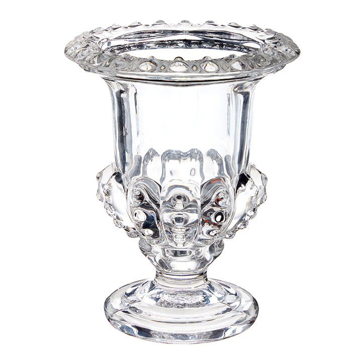 Clear Glass Classic Urn - Medium  | Putti Fine Furnishings 