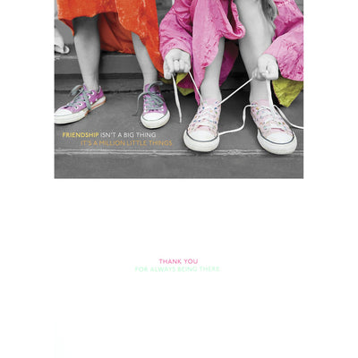"Friendship isn't a big thing ... it is a million little things" Greeting Card, Bella Flor, Putti Fine Furnishings