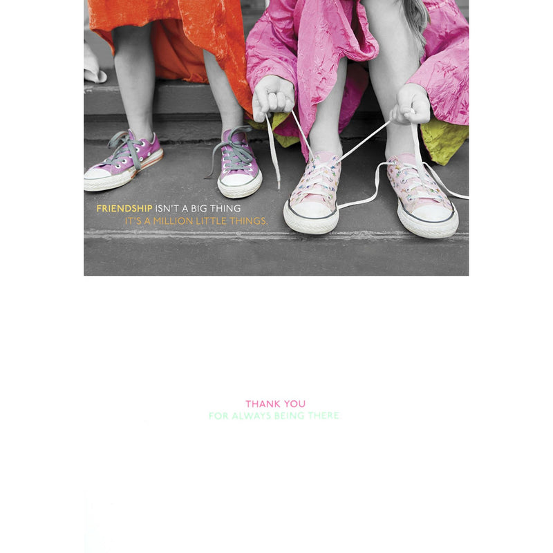 "Friendship isn't a big thing ... it is a million little things" Greeting Card, Bella Flor, Putti Fine Furnishings