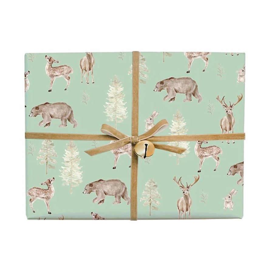Forest and Fauna Gift Wrap Roll | Putti Fine Furnishings Canada