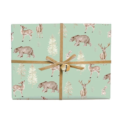 Forest and Fauna Gift Wrap Roll | Putti Fine Furnishings Canada